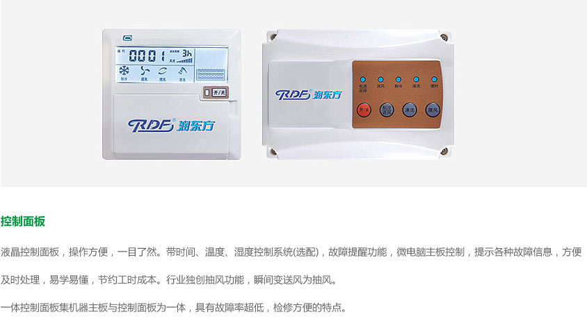 环保空调控制面板